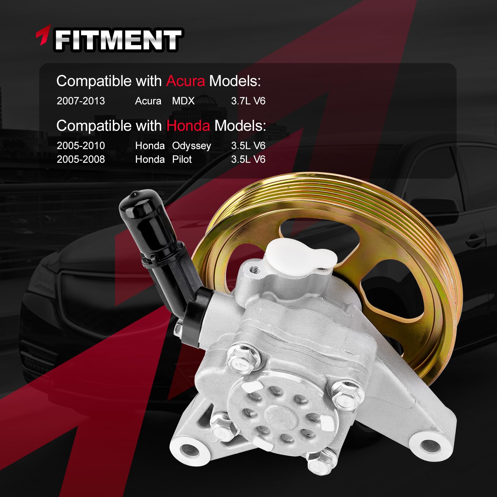 Amazon.com: TEMSONE 21-5442 Power Steering Pump with Pulley